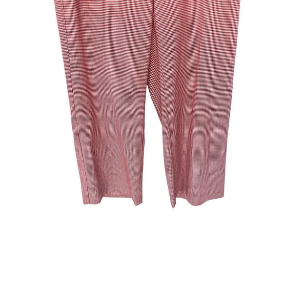 J. Jill Red Gingham Office Career Work Office Cropped Trouser Pants Size 10 - Picture 7 of 13
